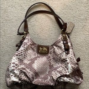 Snakeskin Coach Handbag